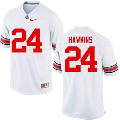 NCAA Ohio State Buckeyes Men's #24 Kierre Hawkins White Nike Football College Jersey VTF5745UT